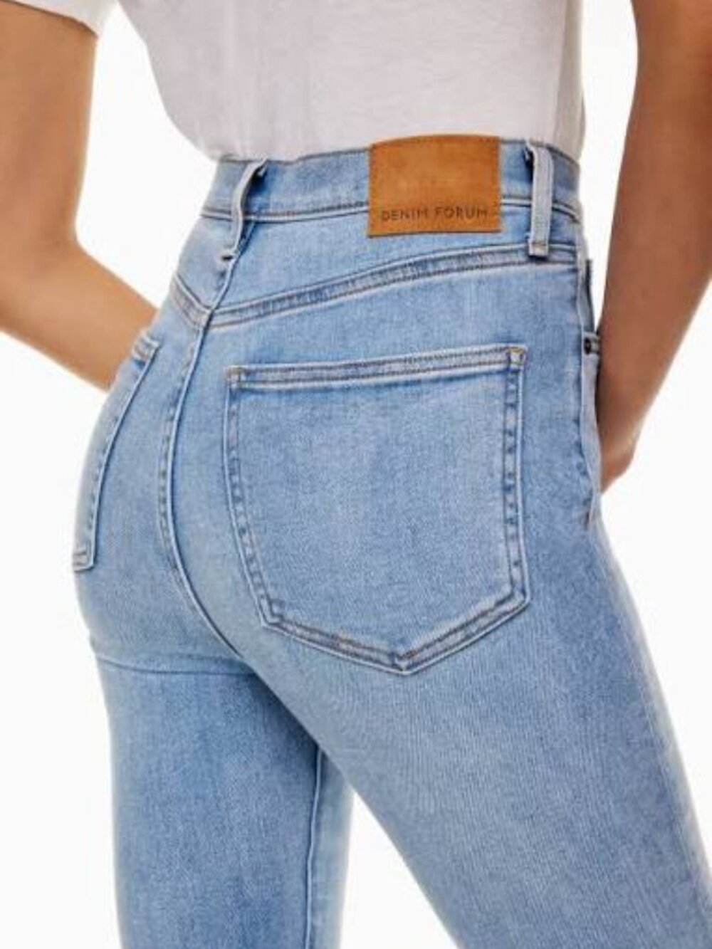 Denim Forum Lola High Rise Skinny Crop Jeans Size 24 Aritzia